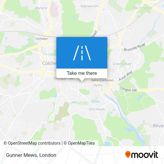 Gunner Mews map