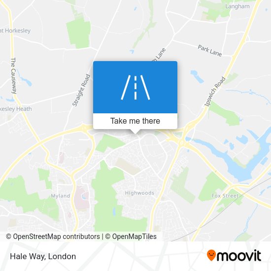 Hale Way map