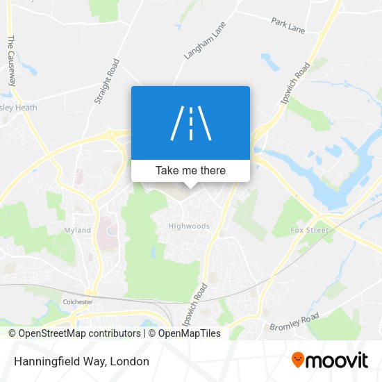 Hanningfield Way map