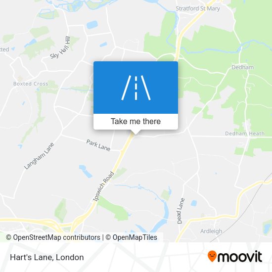 Hart's Lane map