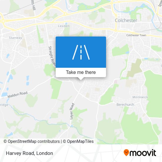 Harvey Road map