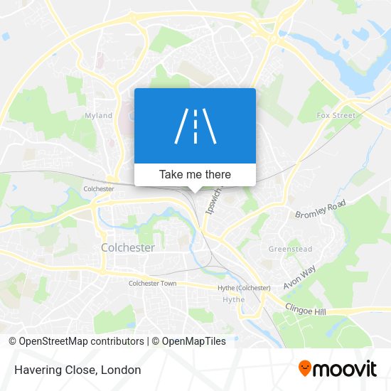 Havering Close map