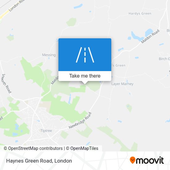 Haynes Green Road map