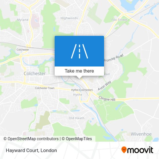 Hayward Court map