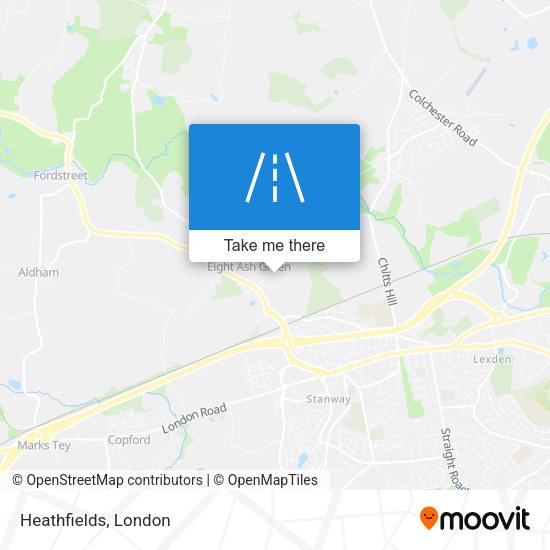 Heathfields map