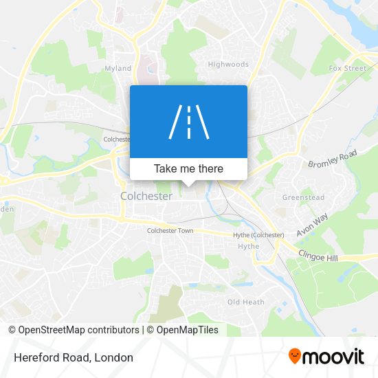Hereford Road map