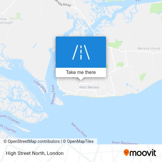 High Street North map