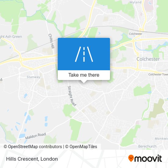 Hills Crescent map