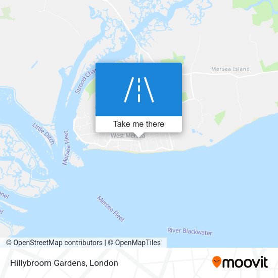 Hillybroom Gardens map