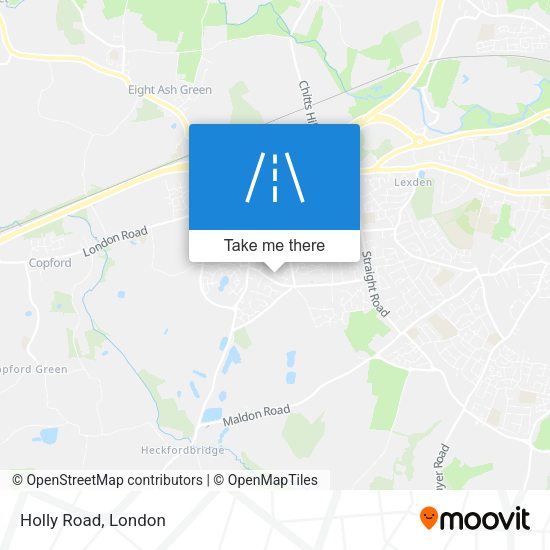 Holly Road map