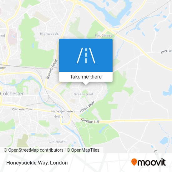 Honeysuckle Way map