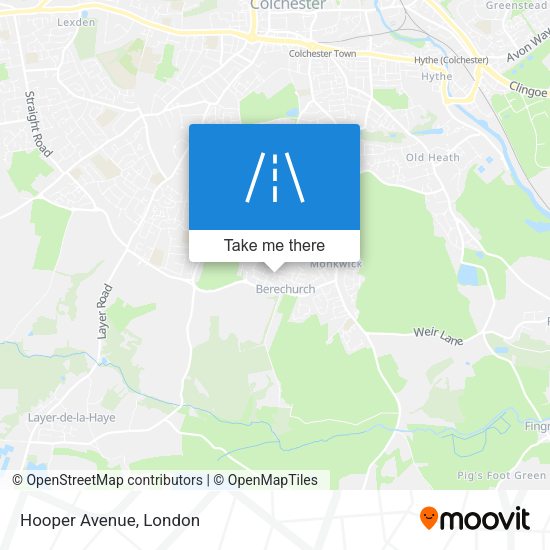 Hooper Avenue map