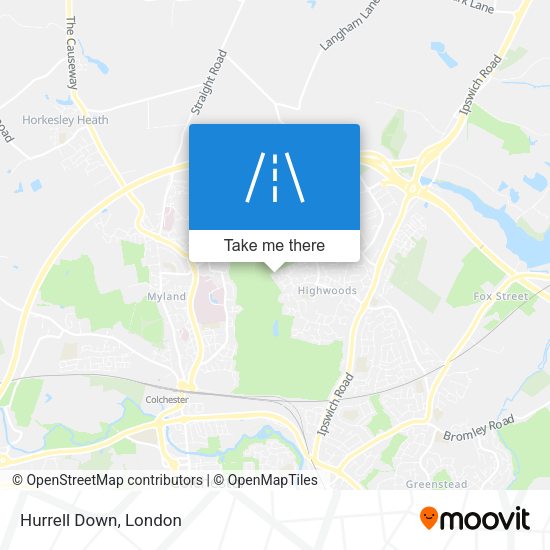 Hurrell Down map