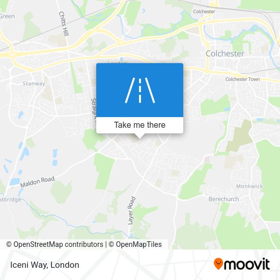 Iceni Way map