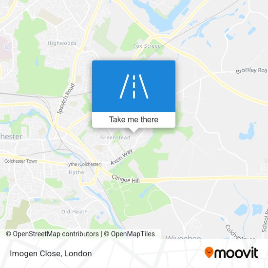 Imogen Close map