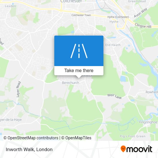 Inworth Walk map