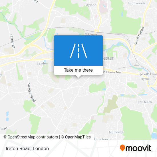 Ireton Road map