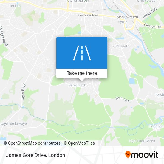 James Gore Drive map