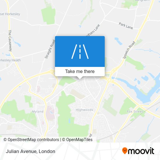 Julian Avenue map