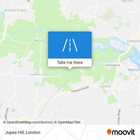 Jupes Hill map