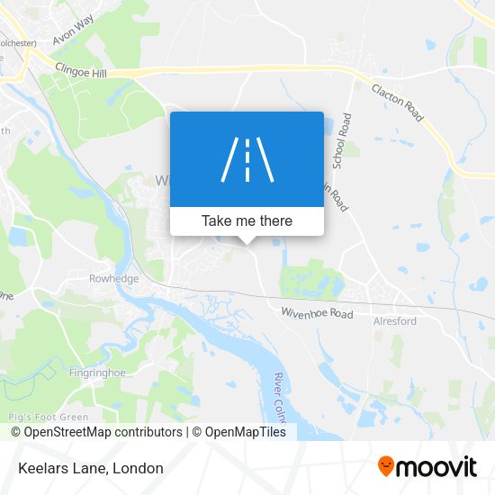 Keelars Lane map