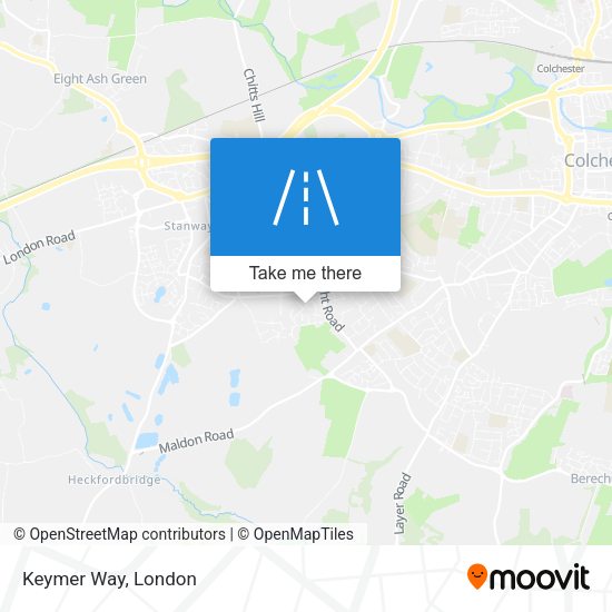 Keymer Way map