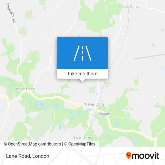 Lane Road map