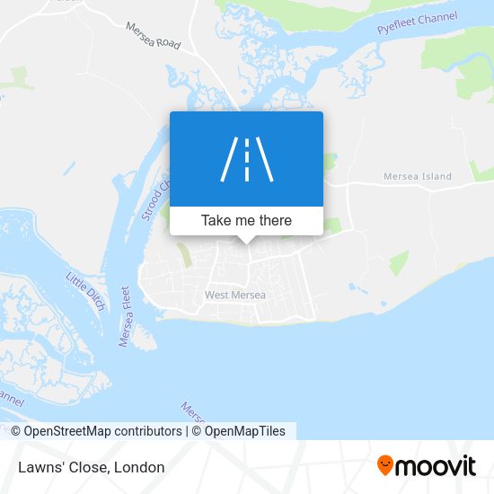 Lawns' Close map