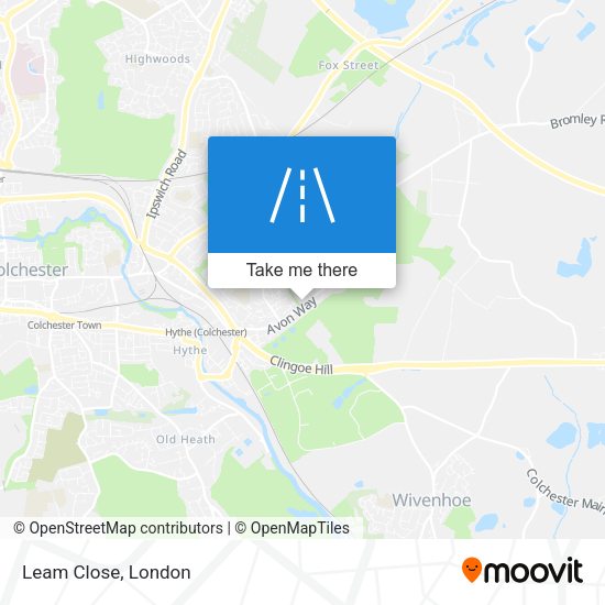Leam Close map