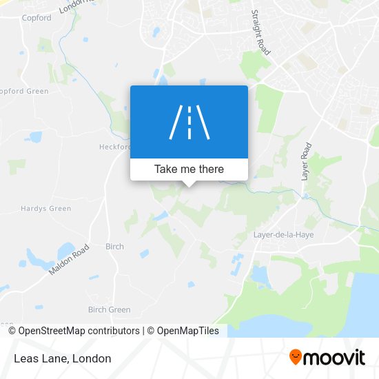 Leas Lane map