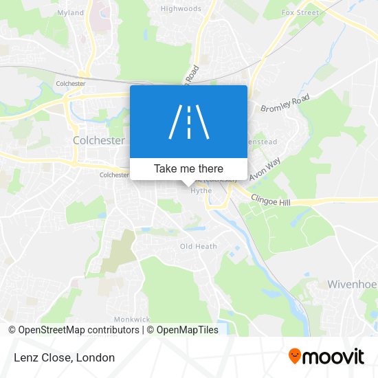 Lenz Close map