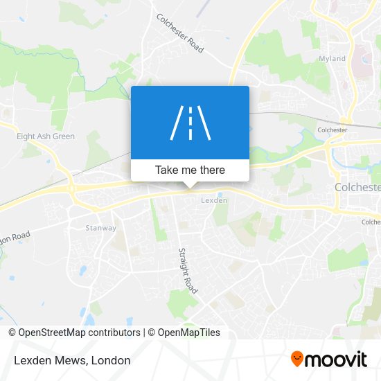 Lexden Mews map