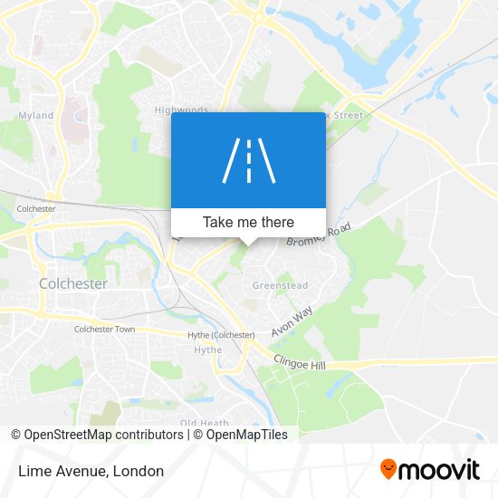 Lime Avenue map