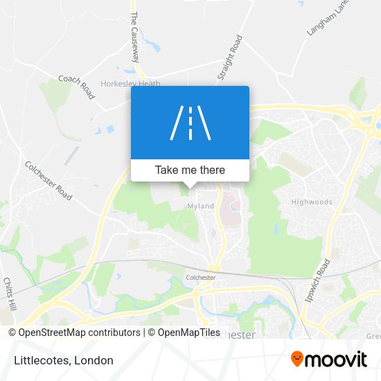 Littlecotes map