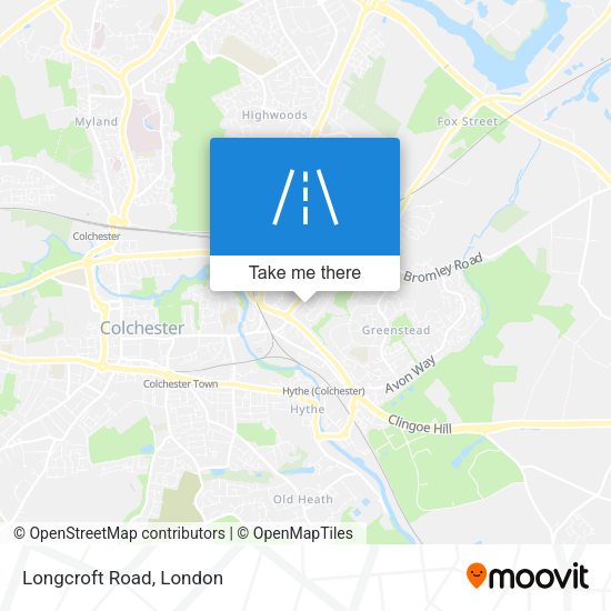 Longcroft Road map