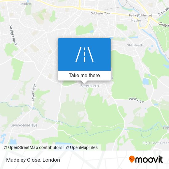 Madeley Close map