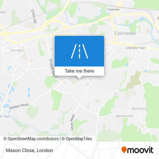 Mason Close map