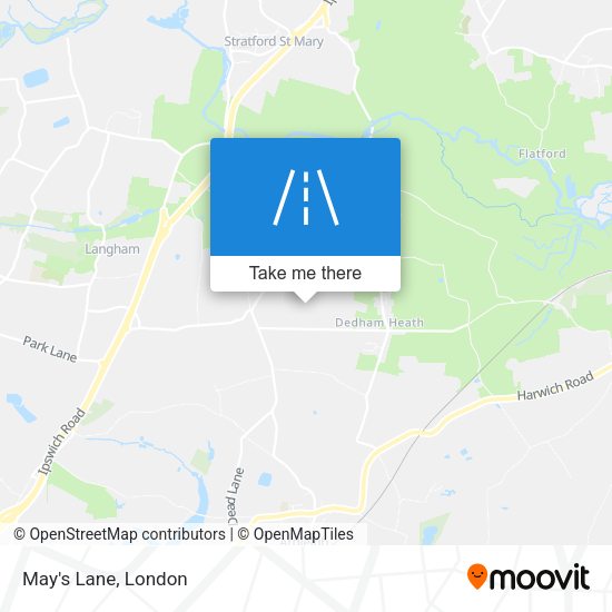 May's Lane map