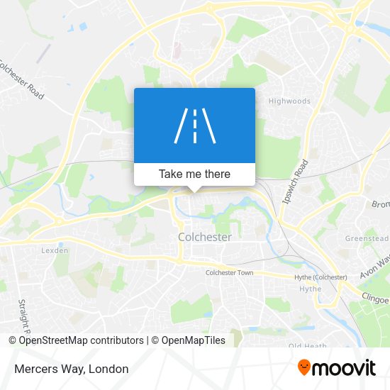 Mercers Way map