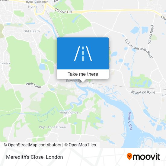 Meredith's Close map