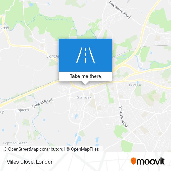 Miles Close map