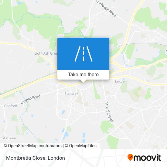 Montbretia Close map