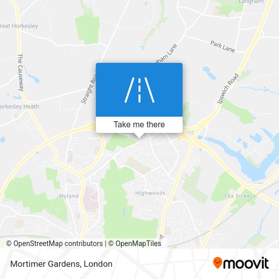 Mortimer Gardens map