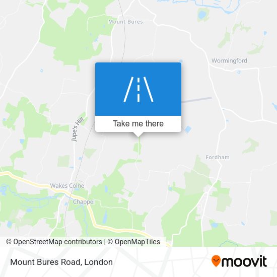 Mount Bures Road map