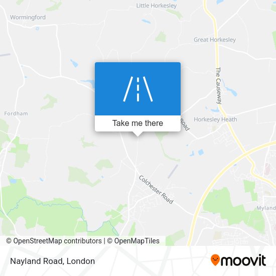 Nayland Road map