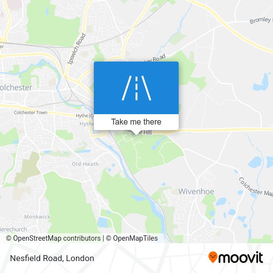 Nesfield Road map