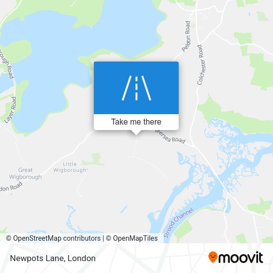 Newpots Lane map