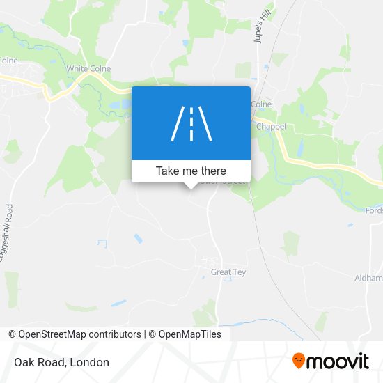 Oak Road map