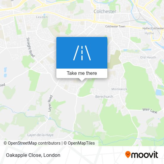 Oakapple Close map