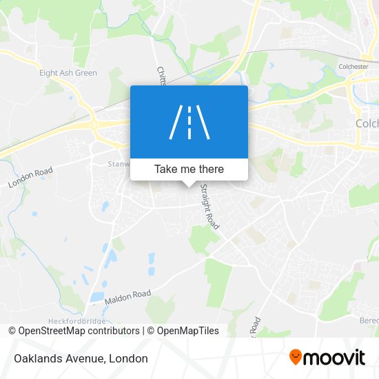 Oaklands Avenue map